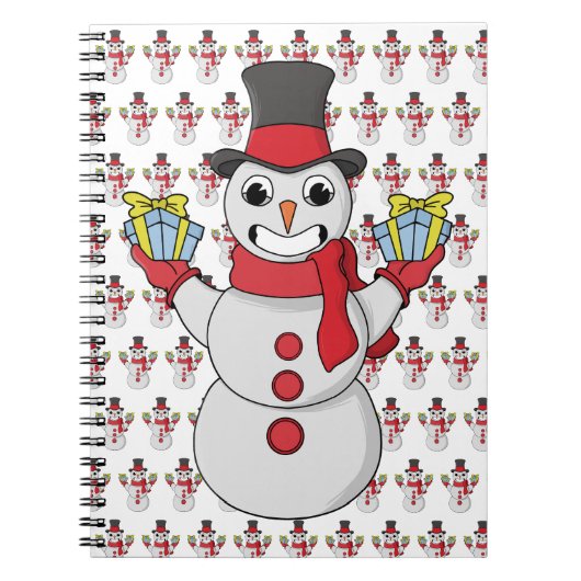 Geschenke für dich von Snowman Notizblock (Vorderseite)