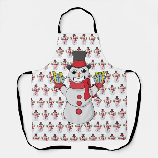 Geschenke für dich von Snowman Schürze (Vorderseite)