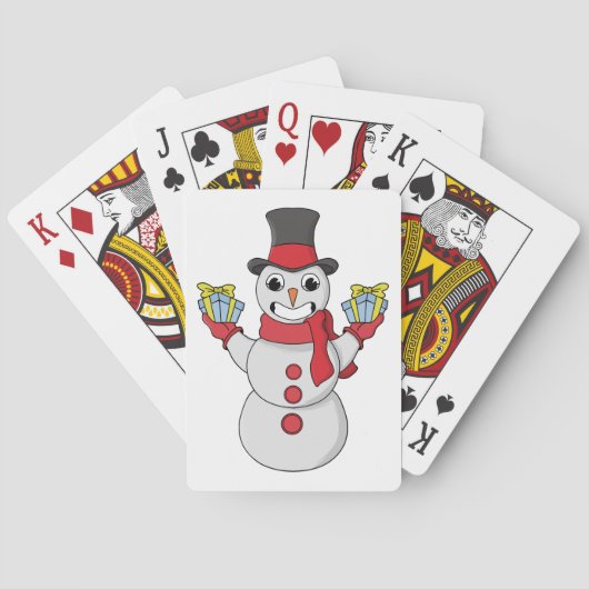 Geschenke für dich von Snowman Spielkarten (Rückseite)