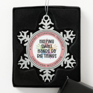 Geschenke für die Anwendung bei Kindern und Jugend Schneeflocken Zinn-Ornament