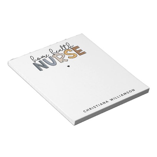 Geschenke für die Aufwertung von Zuhause-Gesundhei Notizblock (angewinkelt)