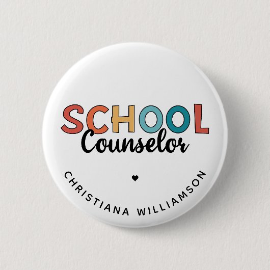 Geschenke für die Bewertung von Schulberatern Button (Vorderseite)