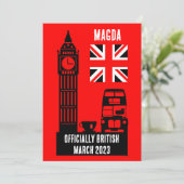 Geschenke für die britische Staatsbürgerschaft Feiertagskarte (Stehend Vorderseite)