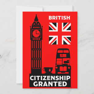 Geschenke für die britische Staatsbürgerschaft Feiertagskarte