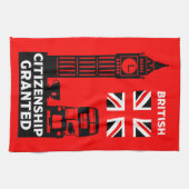 Geschenke für die britische Staatsbürgerschaft Geschirrtuch (Horizontal)