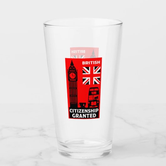 Geschenke für die britische Staatsbürgerschaft Glas (Vorderseite)