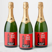 Geschenke für die britische Staatsbürgerschaft Schaumweinetikett (Flaschen)