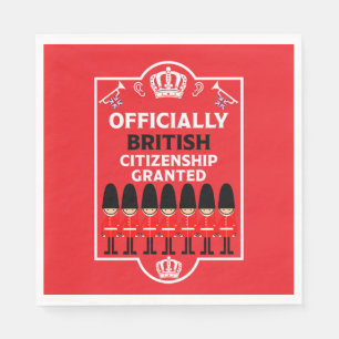 Geschenke für die britische Staatsbürgerschaft Serviette