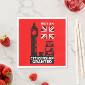Geschenke für die britische Staatsbürgerschaft Serviette (Beispiel)