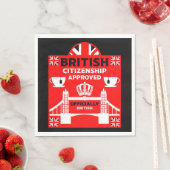 Geschenke für die britische Staatsbürgerschaft Serviette (Beispiel)