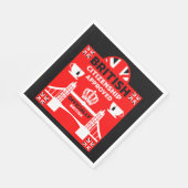 Geschenke für die britische Staatsbürgerschaft Serviette (Ecke)