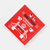 Geschenke für die britische Staatsbürgerschaft Serviette (Ecke)