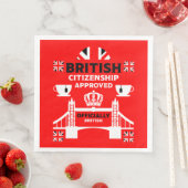 Geschenke für die britische Staatsbürgerschaft Serviette (Beispiel)