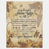 Geschenke für die Ehefrau von Krankenschwestern |  Fleecedecke (Vorderseite)