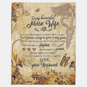 Geschenke für die Ehefrau von Krankenschwestern Fleecedecke