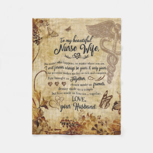 Geschenke für die Ehefrau von Krankenschwestern Fleecedecke