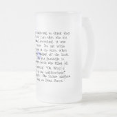 Geschenke für die Geschichte des Apothekers - Ungl Mattglas Bierglas (VorderseiteRechts)