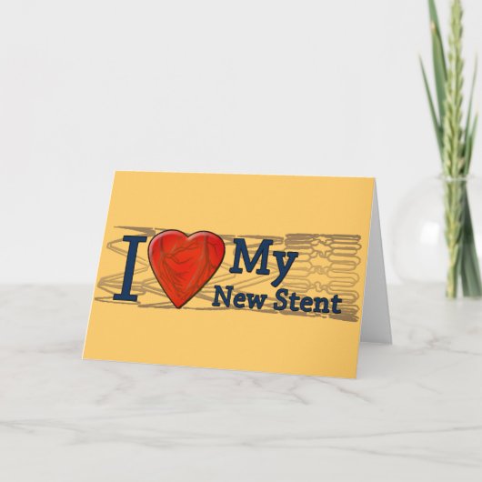 Geschenke für die kardiale Erholung | Stent T - Sh Karte (Vorderseite)