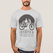 Geschenke für die Radfahrer personalisiert T-Shirt (Vorderseite)