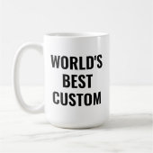 Geschenke für die weltweit besten Boss Custom Tass Kaffeetasse (Links)