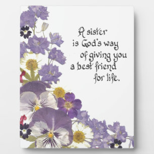 Geschenke für eine Schwester Fotoplatte