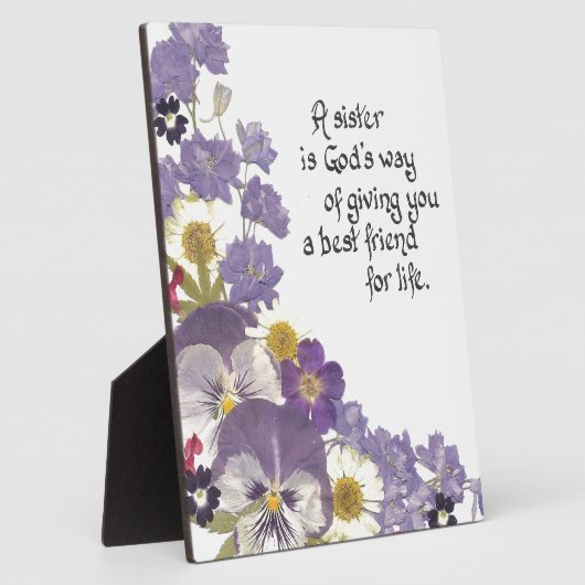 Geschenke für eine Schwester Fotoplatte (Seite)