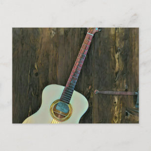Geschenke für einen Musiker Gitarristen Postkarte