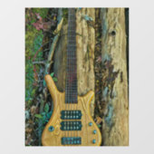 Geschenke für einen Musikergitarrist Fensteraufkleber (Blatt)