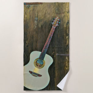 Geschenke für einen Musikergitarrist Strandtuch