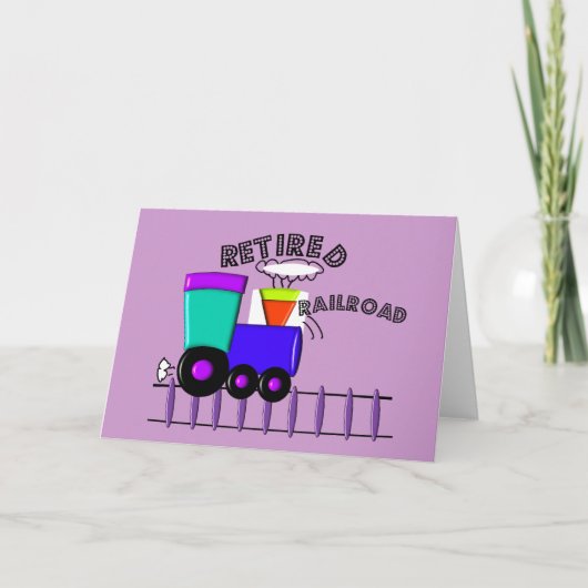 Geschenke für Eisenbahnarbeiter Karte (Vorderseite)