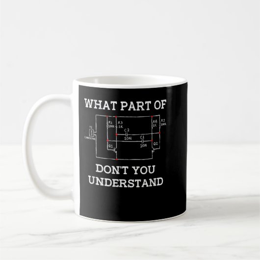 Geschenke für Elektroingenieure - Nerd der Schaltt Kaffeetasse (Links)
