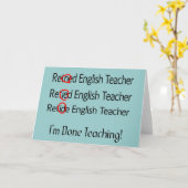 Geschenke für Englischlehrer Karte (Gelbe Blume)