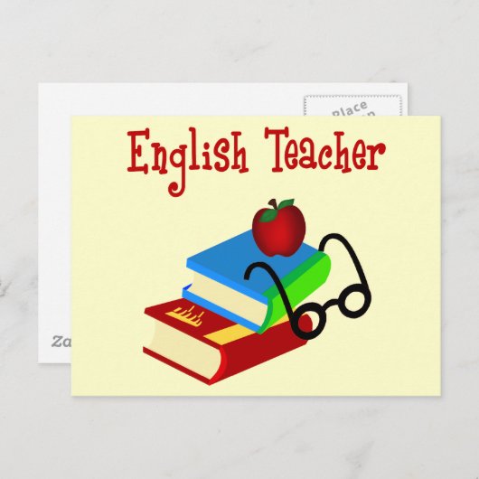 Geschenke für Englischlehrer Postkarte (Vorne/Hinten)