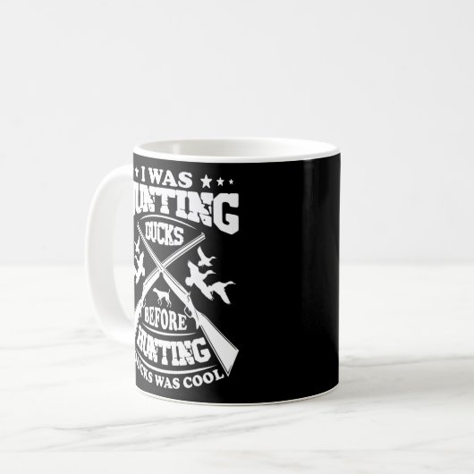 Geschenke für Entenjäger, die Enten jagen, waren C Kaffeetasse (Vorderseite Links)
