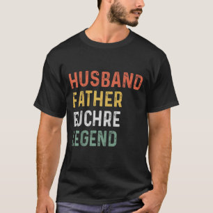 Geschenke für Euchre Spieler Retro Vatertag T-Shirt