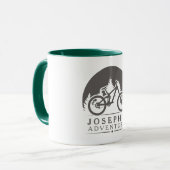 Geschenke für Fahrradfahrer Personalisiert Tasse (Vorderseite Links)
