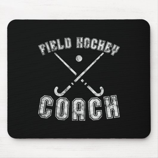 Geschenke für Feldhockey-Trainer mit Distressed-De Mousepad (Vorne)