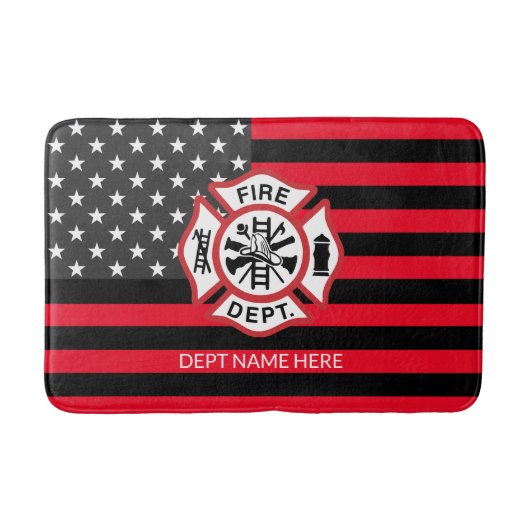 Geschenke für Feuerwehrleute Badematte (Vorderseite)
