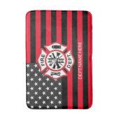 Geschenke für Feuerwehrleute Badematte (Vorderseite Vertikal)