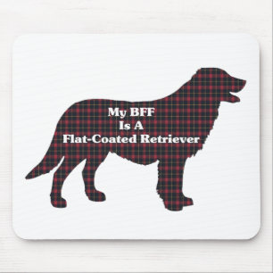 Geschenke für Flat-Coated Retriever BFF Mousepad