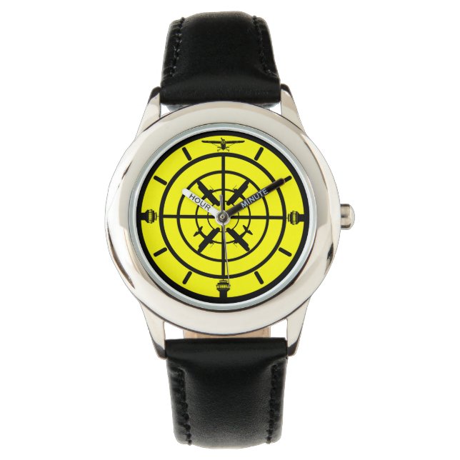 Geschenke für Fluglotsen Armbanduhr (Vorderseite)