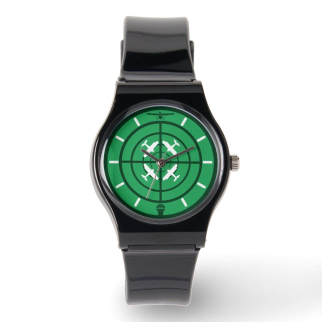 Geschenke für Fluglotsen Armbanduhr (Vorderseite)