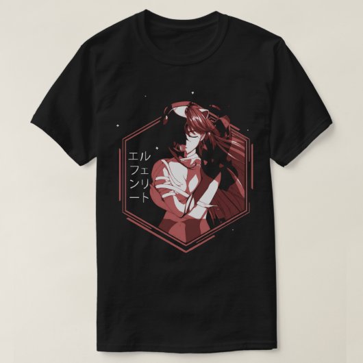 Geschenke für Frauen Elfen Manga Anime Lied Grafik T-Shirt (Design vorne)
