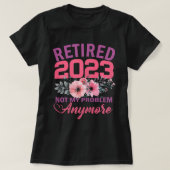 Geschenke für Frauen im sonnigen Ruhestand 2023 T-Shirt (Design vorne)