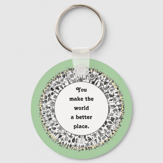 Geschenke für freiwillige Wertschätzung Schlüsselanhänger (Vorderseite)