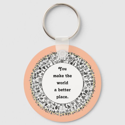 Geschenke für freiwillige Wertschätzung Schlüsselanhänger (Vorderseite)