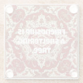 Geschenke für Freunde Persischer Tiles Glasuntersetzer (Rückseite)