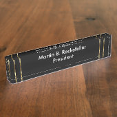 Geschenke für Führungskräfte in Classy Office Namensplakette (Seite)