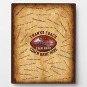 Geschenke für Fußballtrainer, Fußball-Trainer-Plaq Fotoplatte (Vorderseite)