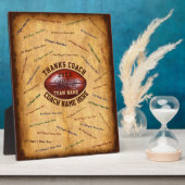 Geschenke für Fußballtrainer, Fußball-Trainer-Plaq Fotoplatte (Seite)